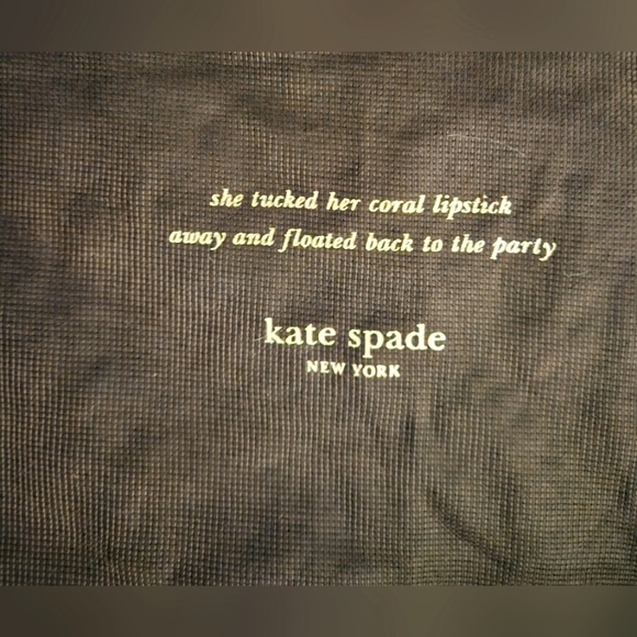 HUGE XL Kate Spade Drawstring Dust Bag Cover Pouch Pink Brown Handbag Purse Tote - Picture 2 of 6